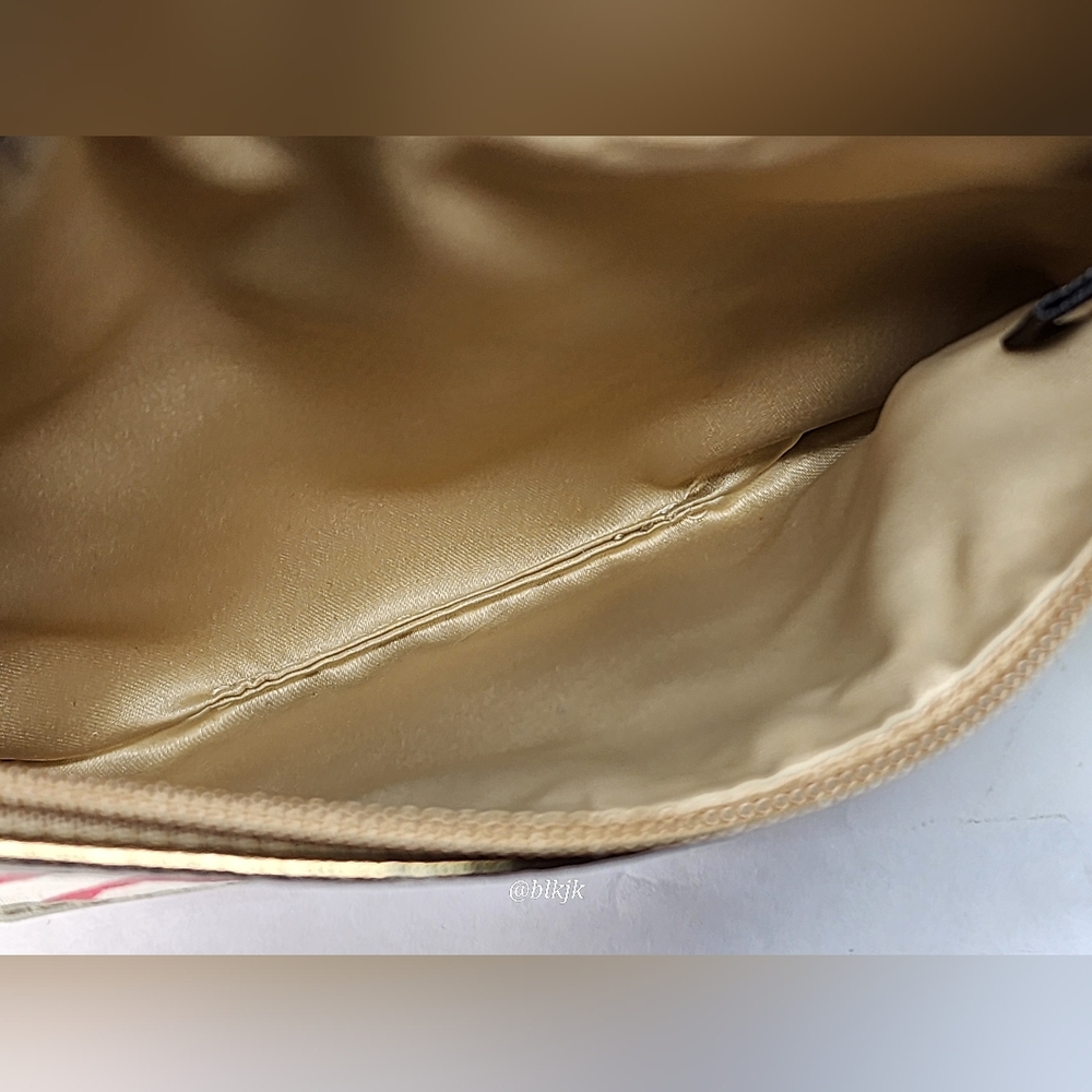 Coach Patchwork Leather/Fabric Wristlet *Multi/Go… - image 8